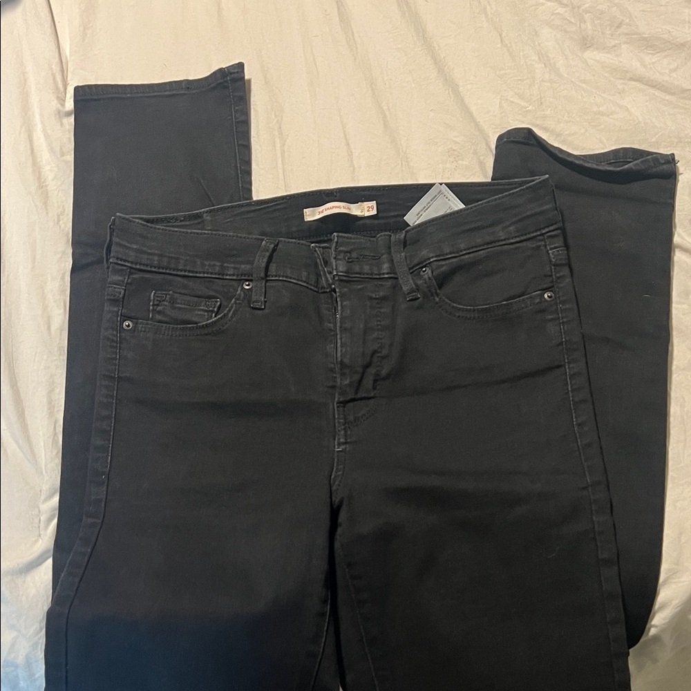 Levi's Women's Classic Black Straight Leg Jeans